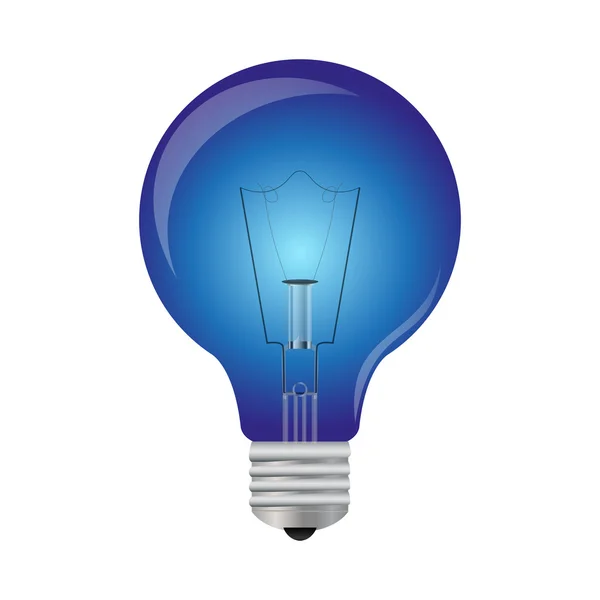 Blue light bulb — Stock Vector
