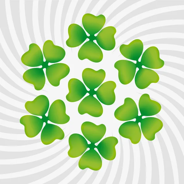 Trèfle symbole de la Saint-Patrick — Image vectorielle