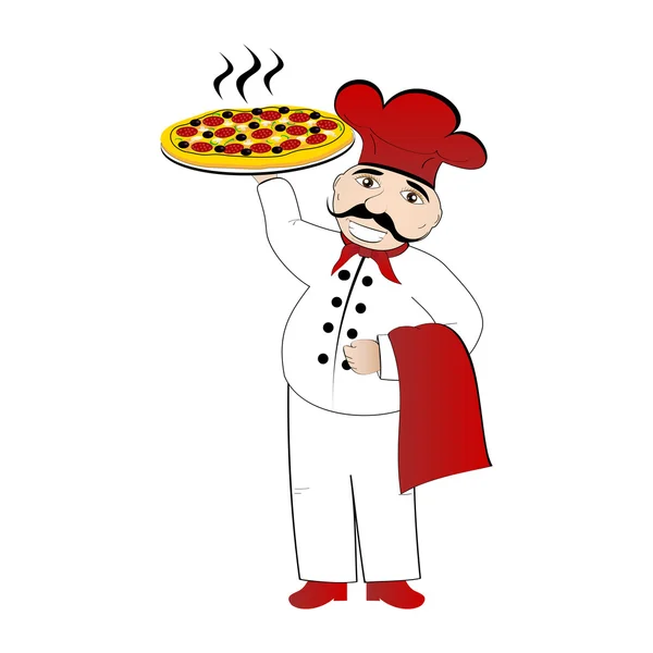 Pizza chef — Image vectorielle