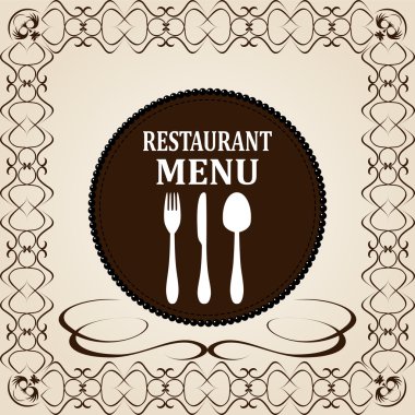 Restoran menü tasarımı.
