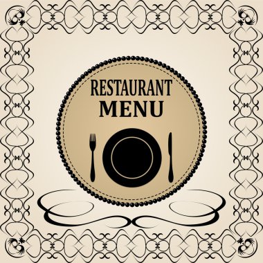 Restoran menü tasarımı.