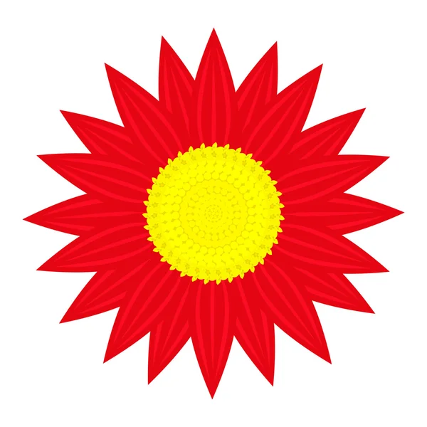Fleur rouge — Image vectorielle