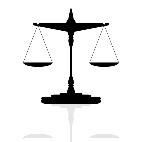 Váhy spravedlnosti — Stockový vektor