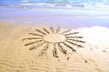 kuma çizilen güneş.