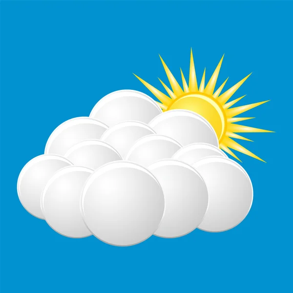 Icon "cloudy" — Stock Vector