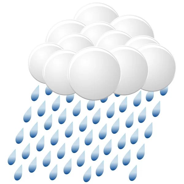 Pioggia di icone. vettore — Vettoriale Stock