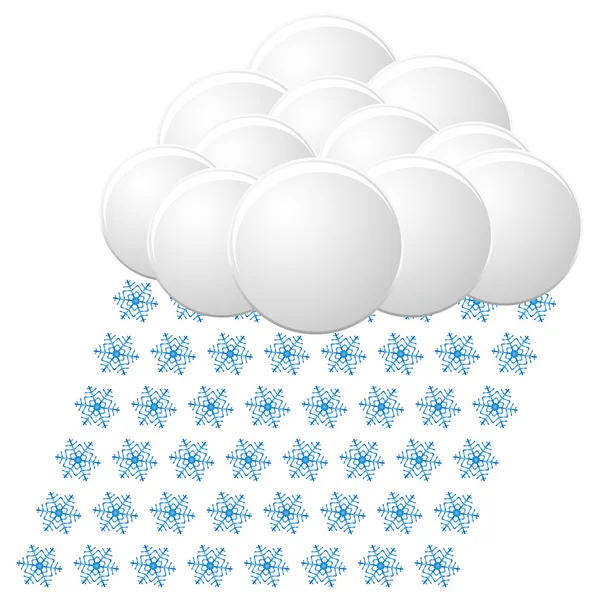 Snow icon. vector — Stock Vector