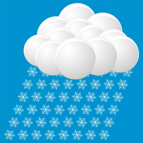 Snow icon. vector — Stock Vector