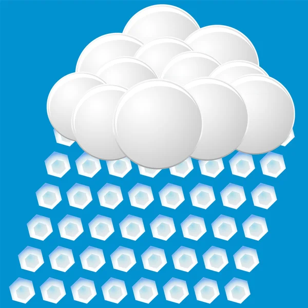 Icon hail — Stock Vector