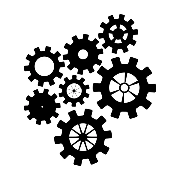 Zwarte mechanismen — Stockvector