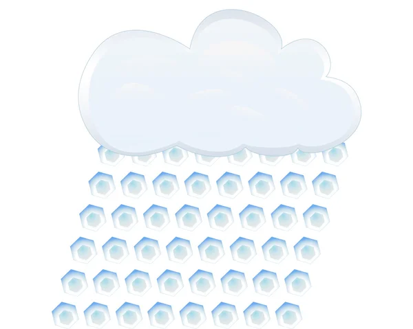 Icon hail — Stock Vector