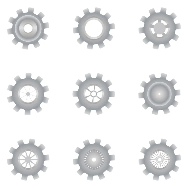 Set van mechanismen — Stockvector