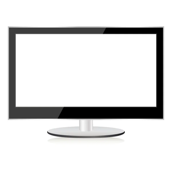 Телевизор с плоским экраном — стоковый вектор