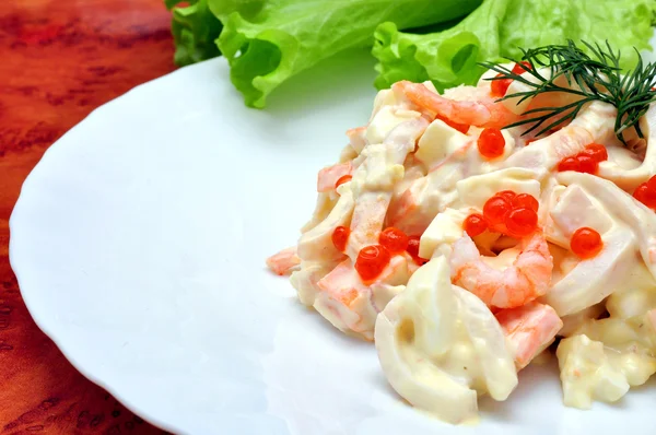 Royal Seafood Salad — Stock Photo, Image