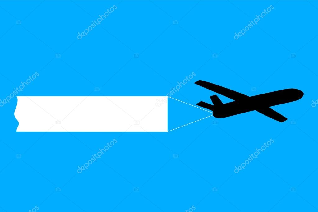 Plane pulling a banner