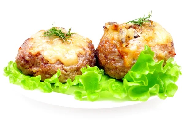 Cutlet stuffed with mushrooms — Stock Photo, Image