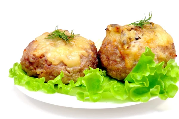 Cutlet stuffed with mushrooms — Stock Photo, Image