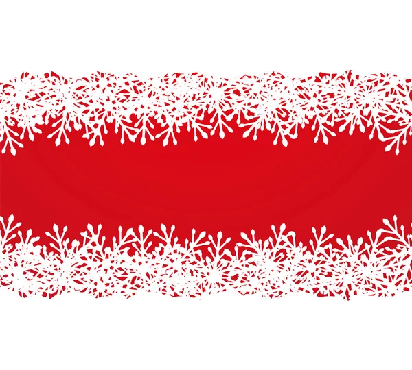 Frohe Weihnachten Hintergrund mit Schneeflocken — Stockvektor