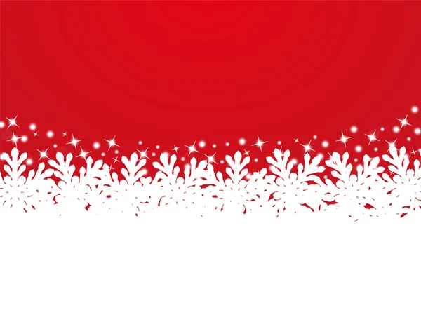 Feliz Natal fundo com flocos de neve — Vetor de Stock