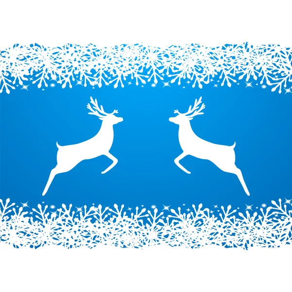 Merry Christmas background with snowflakes, — Stock Vector