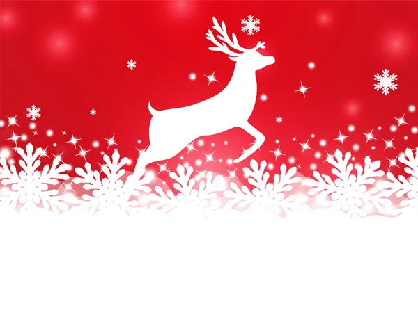 Merry Christmas background with snowflakes — Stock Vector