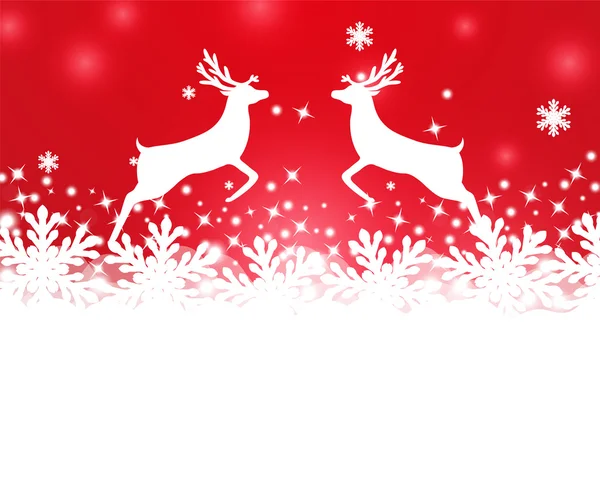 Merry Christmas background with snowflakes — Stock Vector