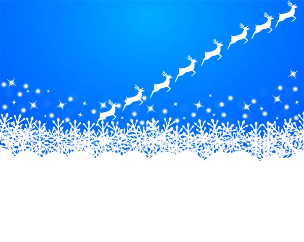 Feliz Navidad de fondo con copos de nieve — Archivo Imágenes Vectoriales