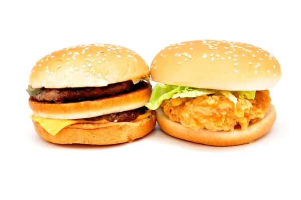 Due hamburger grandi — Foto Stock