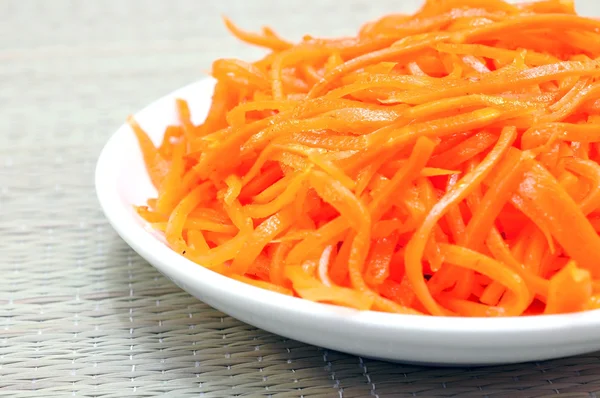 Korean carrot on the plate — Stock Photo, Image