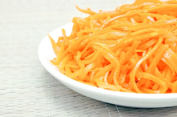 Korean carrot on the plate — Stock Photo, Image