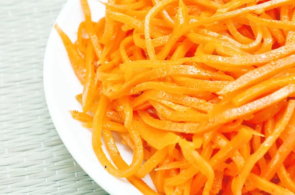 Korean carrot on the plate — Stock Photo, Image