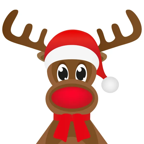 Christmas reindeer — Stock Vector