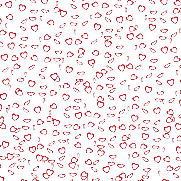 Textuur van rode en witte hart — Stockvector