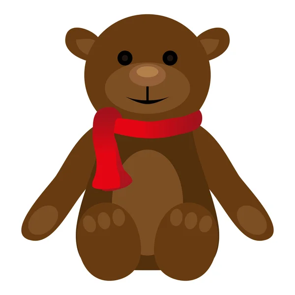 Teddy Bear on white background — Stock Vector