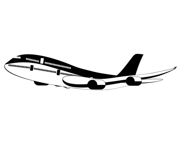 Large passenger plane — Stock Vector