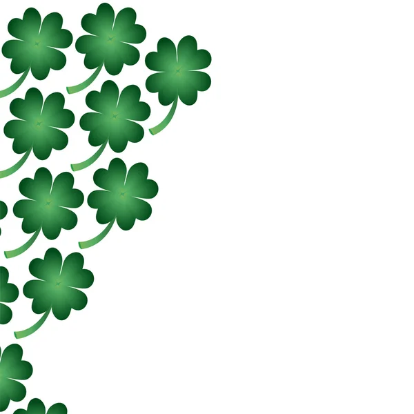 Kleeblatt-Symbol des St. Patrick 's Day — Stockvektor