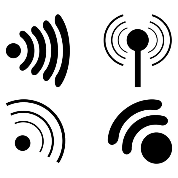 Set Icons wi fi — Stockvektor