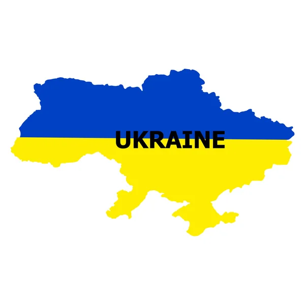Mapa da Ucrânia — Vetor de Stock