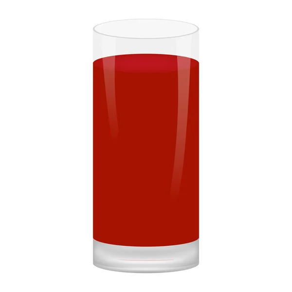 Szklanka soku owocowego — Wektor stockowy