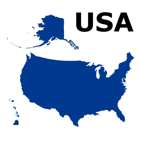 Estados Unidos da América mapa — Vetor de Stock