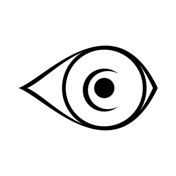 Eye icon on white background — Stock Vector