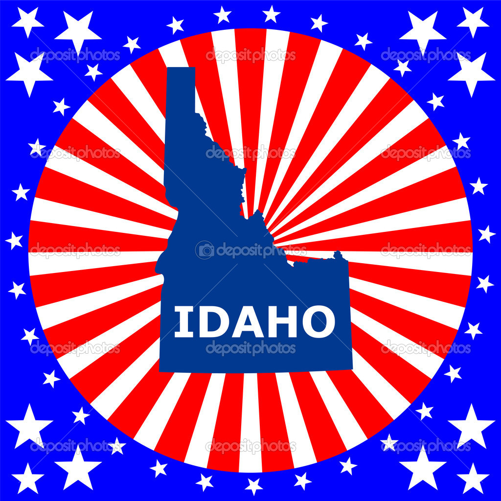Map of the U.S. state of Idaho Stock Vector Image by ??pavlentii 43846581