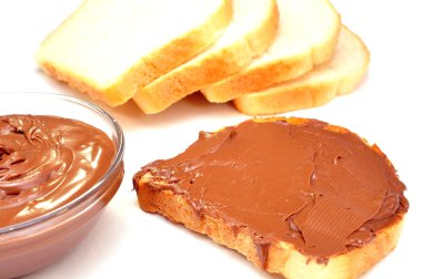 Çikolata kremalı ve buğday tost