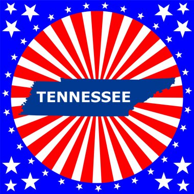 ABD'nin tennessee eyaletinde Haritası