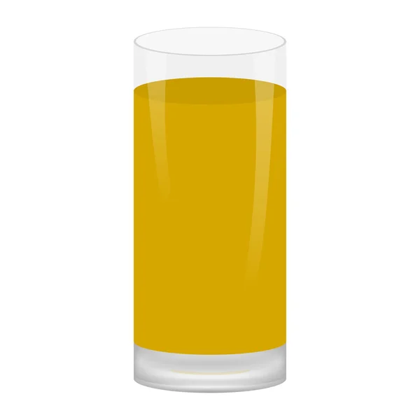 Glas Apfelsaft — Stockvektor