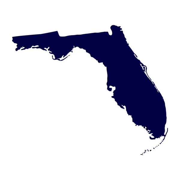 Mapa do estado americano da Flórida —  Vetores de Stock