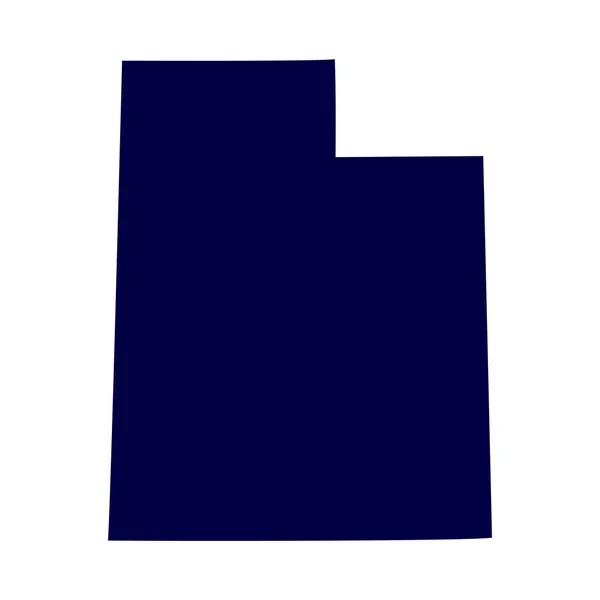 匹配的美国犹他州的电子地图 — 图库矢量图片