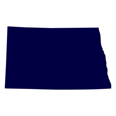 harita U.S. Devlet Kuzey dakota