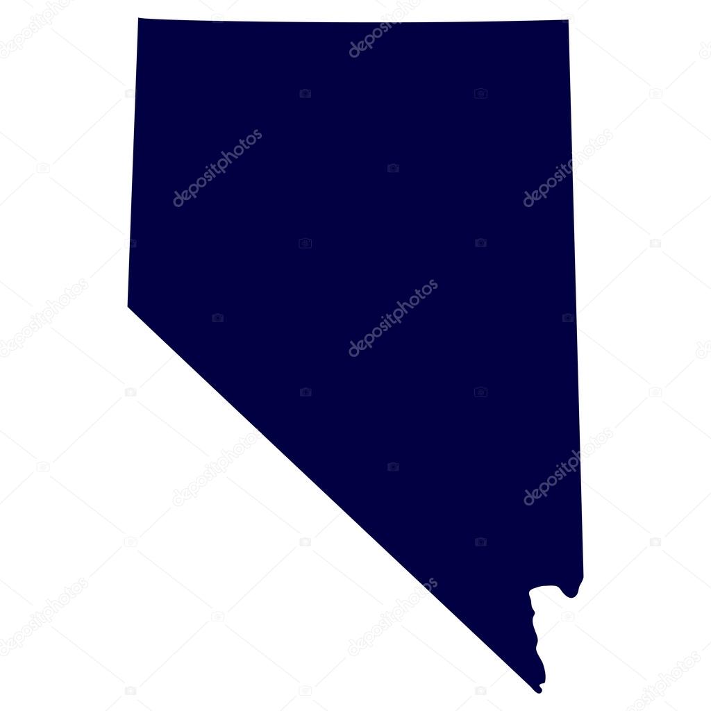 Map of the U.S. state of Nevada