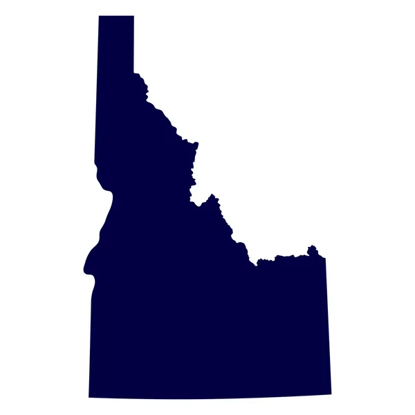 Mappa dello stato dell'Idaho negli Stati Uniti — Vettoriale Stock